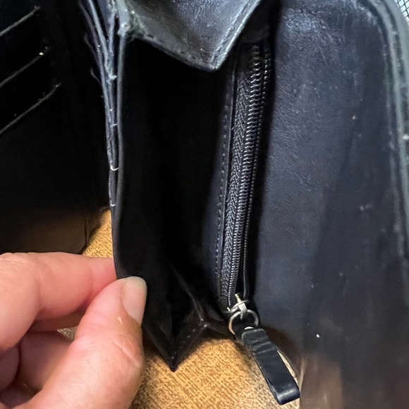 Coach Trifold Black Women’s Wallet Vintage - Picture 9 of 10